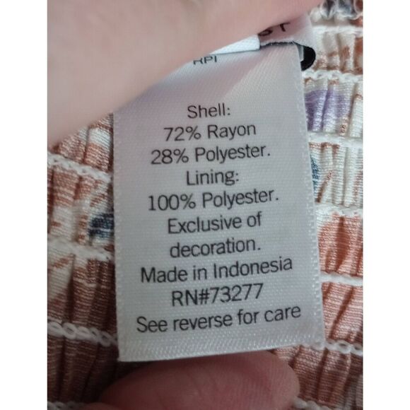 Nine West Shirt Ladies 3x Off‎ Shoulder Beach Vacation - Picture 7 of 8